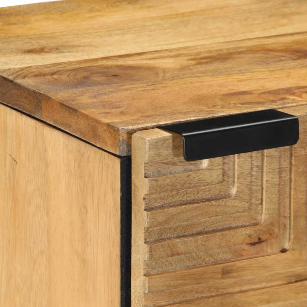Produktbild för Sängbord 2 st brun 40x33x46 cm mango i massivt trä