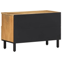 Produktbild för Tv-bänk brun 70x33x46 cm massivt mangoträ