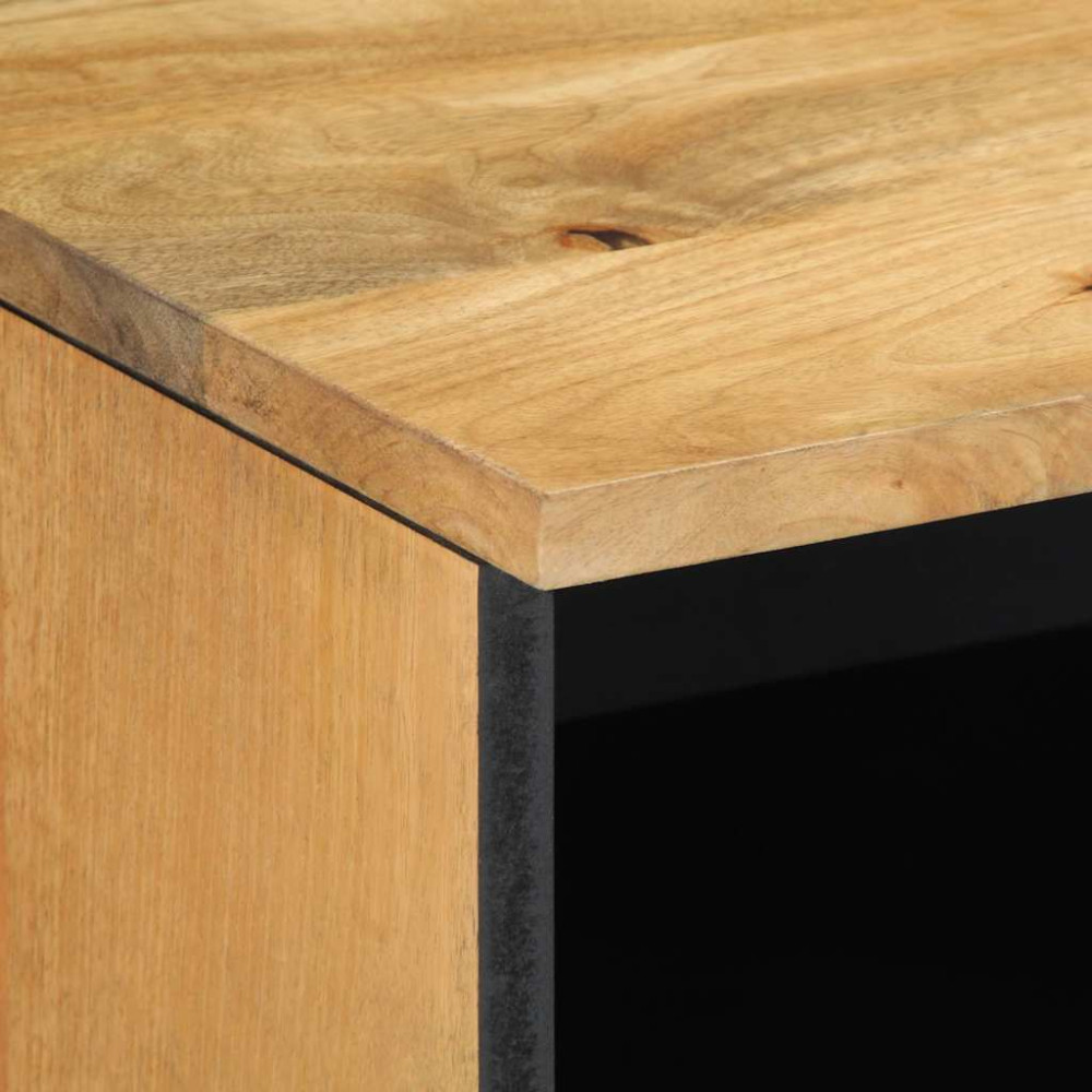 Produktbild för Tv-bänk brun 70x33x46 cm massivt mangoträ