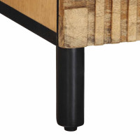 Produktbild för Tv-bänk brun 70x33x46 cm massivt mangoträ