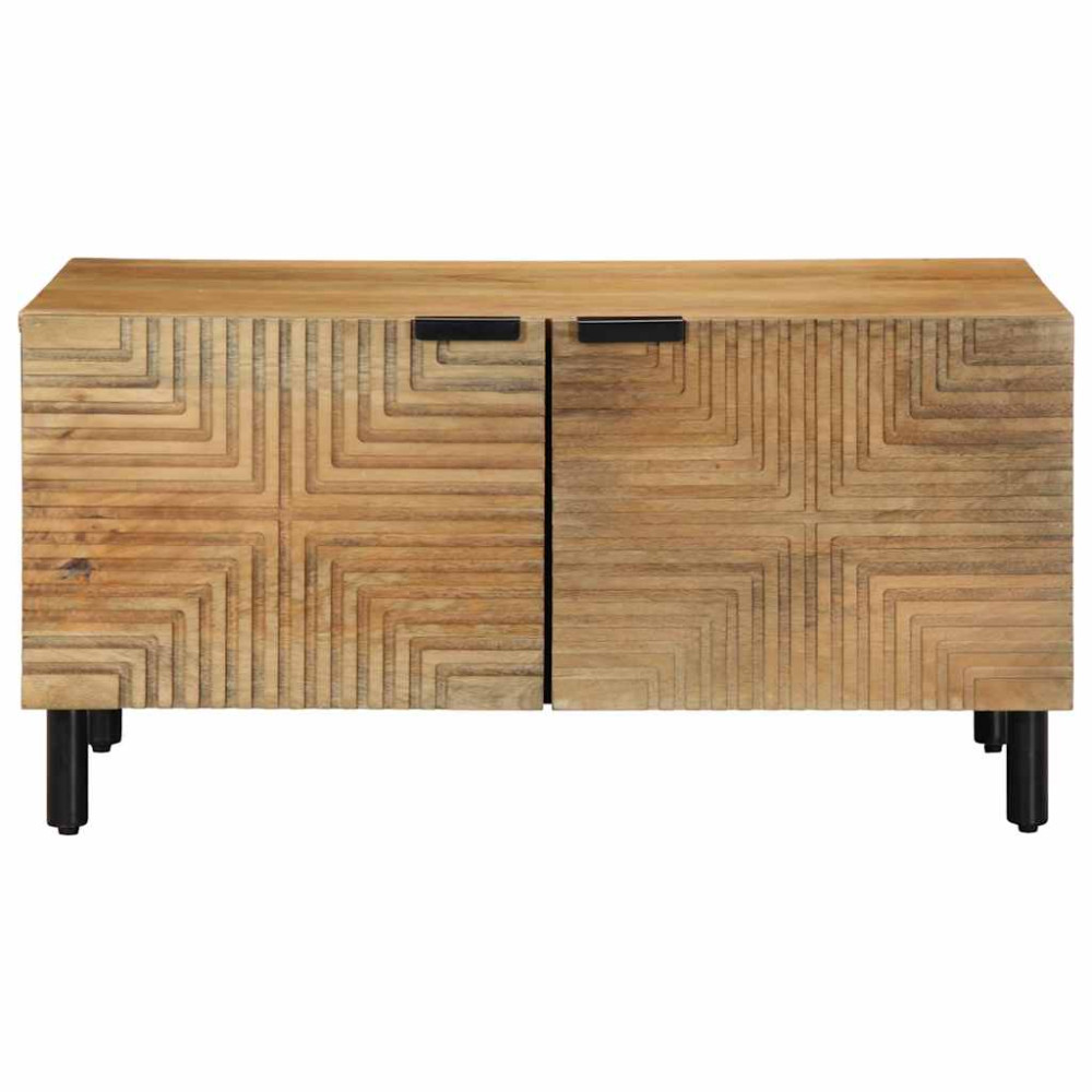 Produktbild för Soffbord brun 80x50x40 cm mango i massivt trä