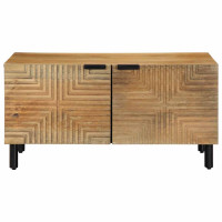 Produktbild för Soffbord brun 80x50x40 cm mango i massivt trä