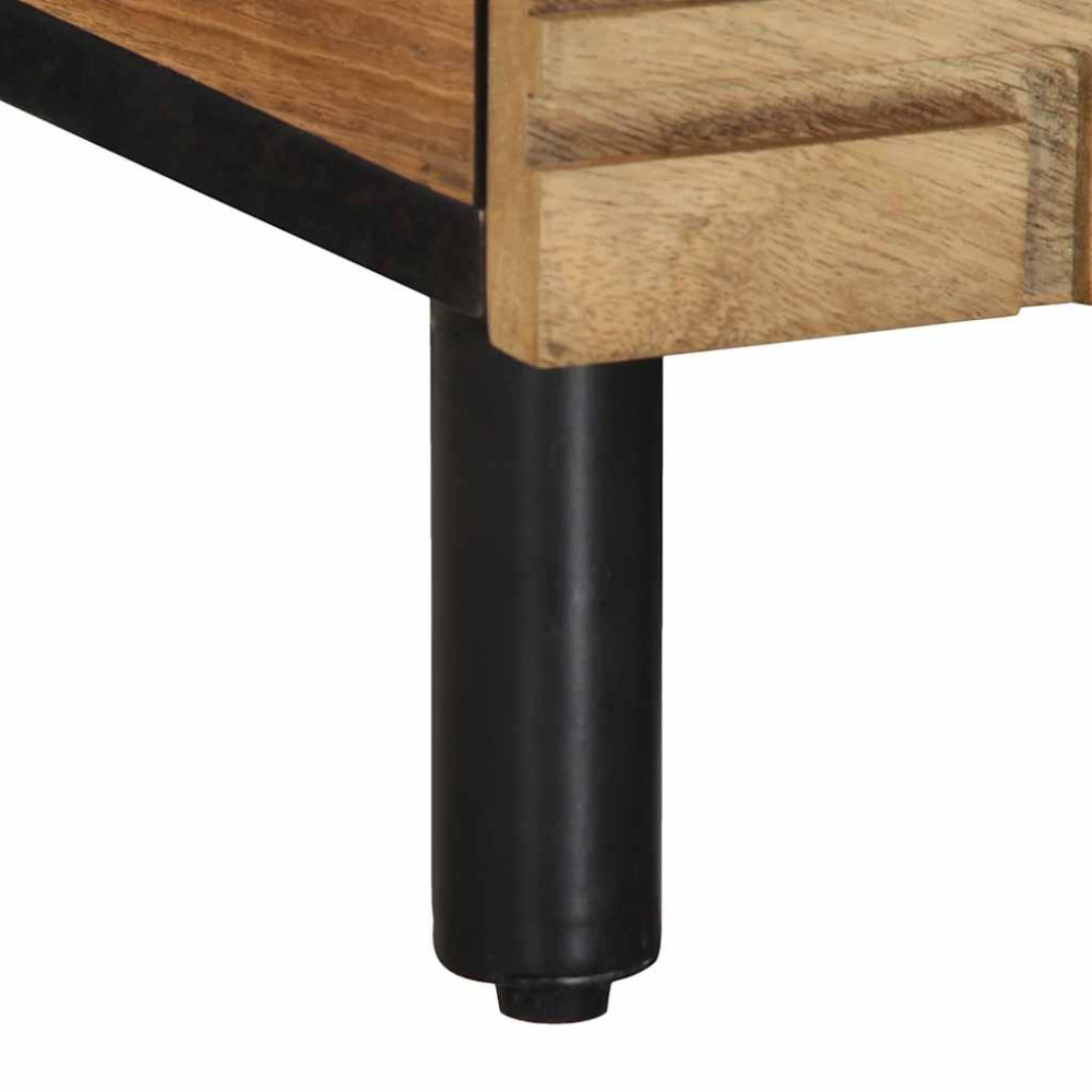 Produktbild för Soffbord brun 80x50x40 cm mango i massivt trä