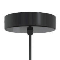 Produktbild för Taklampa höjdjusterbar E27 svart Ø 31 cm metall