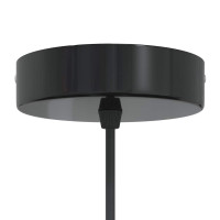 Produktbild för Taklampa höjdjusterbar E27 glans grön Ø 31 cm metall