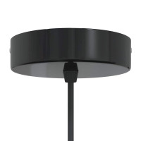 Produktbild för Taklampa höjdjusterbar E27 glans vit Ø 31 cm metall