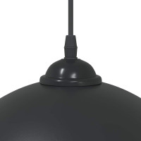 Produktbild för Pendellampa 2 st höjdjusterbar E27 svart Ø 30 cm metall