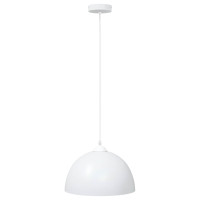 Produktbild för Pendellampa 2 st höjdjusterbar E27 vit Ø 30 cm metall