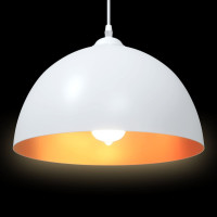Produktbild för Pendellampa 2 st höjdjusterbar E27 vit Ø 30 cm metall