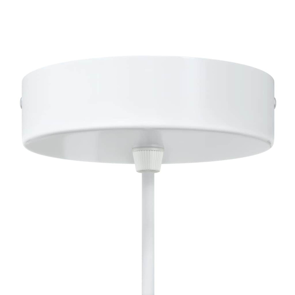 Produktbild för Pendellampa 2 st höjdjusterbar E27 vit Ø 30 cm metall