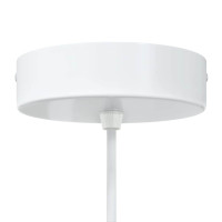 Produktbild för Pendellampa 2 st höjdjusterbar E27 vit Ø 30 cm metall