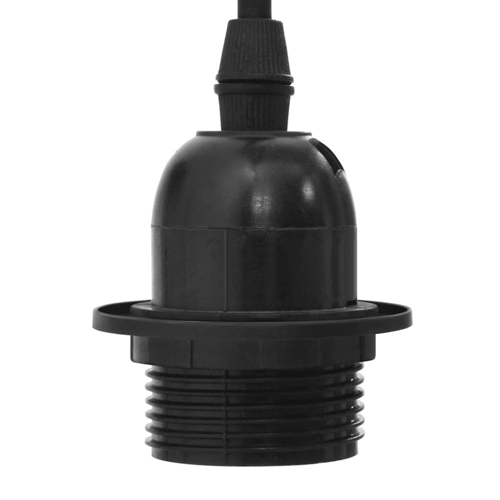 Produktbild för Taklampa med 3 lamphållare E27 svart metall