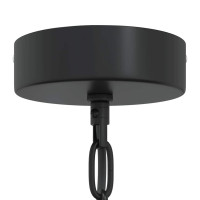 Produktbild för Taklampa E27 svart Ø 31 cm järn