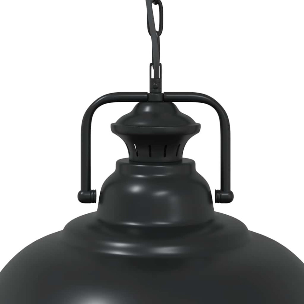 Produktbild för Taklampa E27 svart Ø 31 cm järn