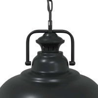 Produktbild för Taklampa E27 svart Ø 31 cm järn