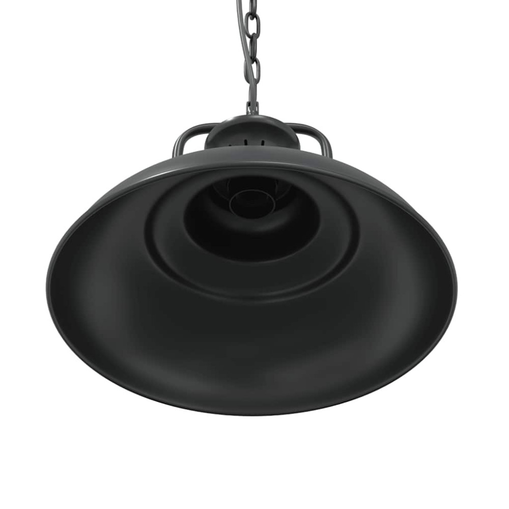 Produktbild för Taklampa E27 svart Ø 31 cm järn