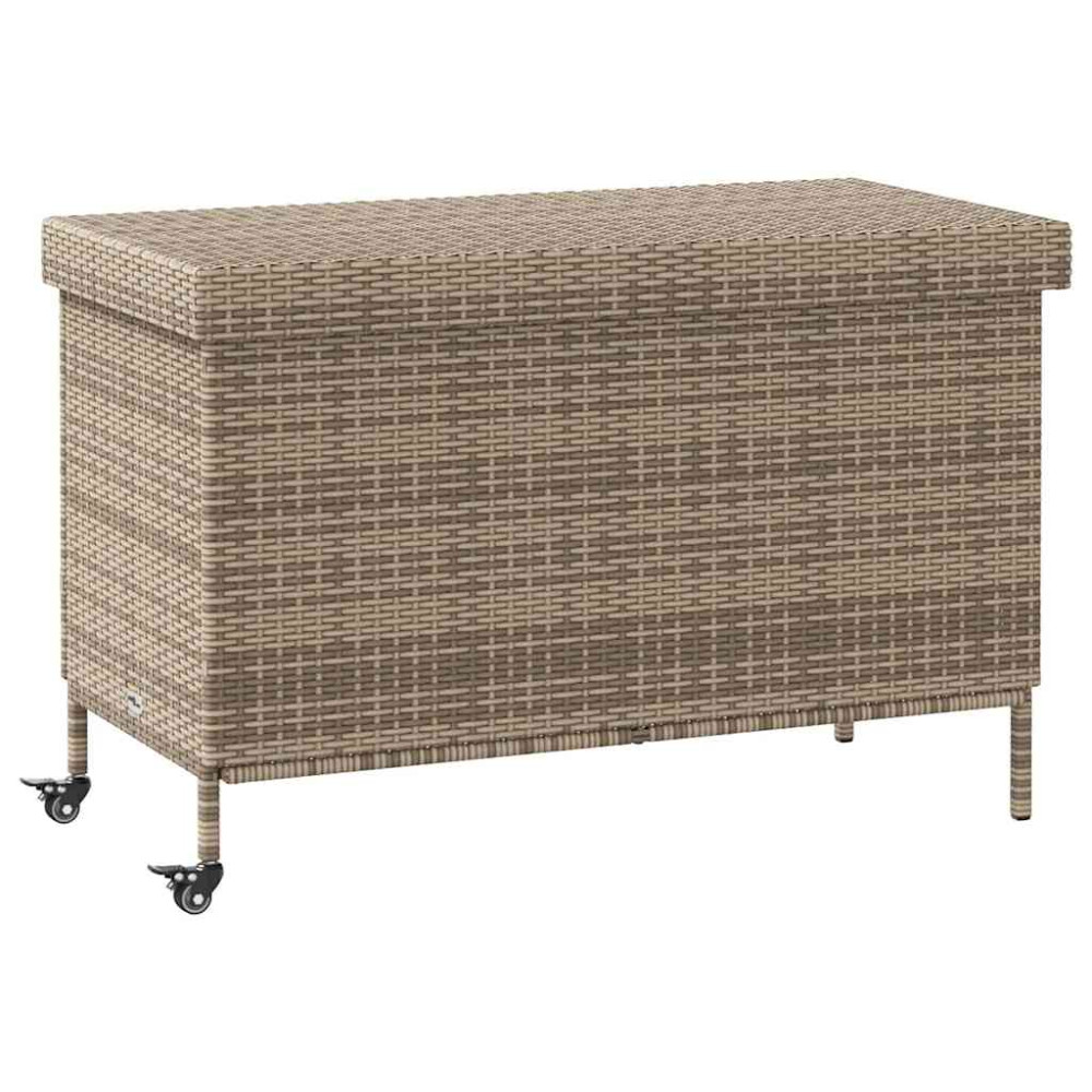 Produktbild för Dynbox på hjul grå 110x55x73 cm konstrottning