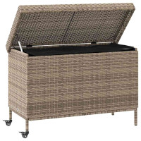 Produktbild för Dynbox på hjul grå 110x55x73 cm konstrottning