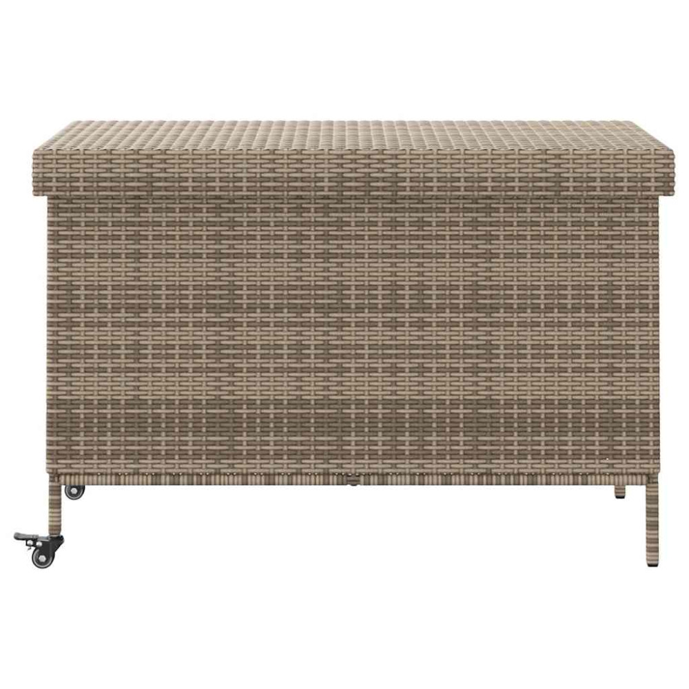Produktbild för Dynbox på hjul grå 110x55x73 cm konstrottning