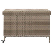 Produktbild för Dynbox på hjul grå 110x55x73 cm konstrottning