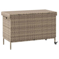 Produktbild för Dynbox på hjul grå 110x55x73 cm konstrottning