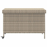Produktbild för Dynbox på hjul ljusgrå 110x55x73 cm konstrottning