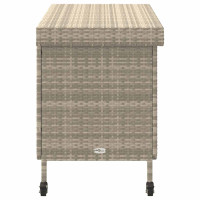 Produktbild för Dynbox på hjul ljusgrå 110x55x73 cm konstrottning