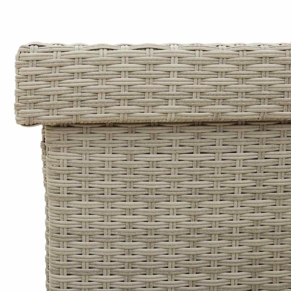 Produktbild för Dynbox på hjul ljusgrå 110x55x73 cm konstrottning