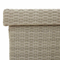 Produktbild för Dynbox på hjul ljusgrå 110x55x73 cm konstrottning