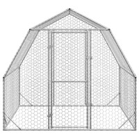 Produktbild för Hönsgård 2,5x2x2,25 m galvaniserat stål