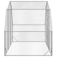 Produktbild för Hönsgård 2,5x2x2,25 m galvaniserat stål