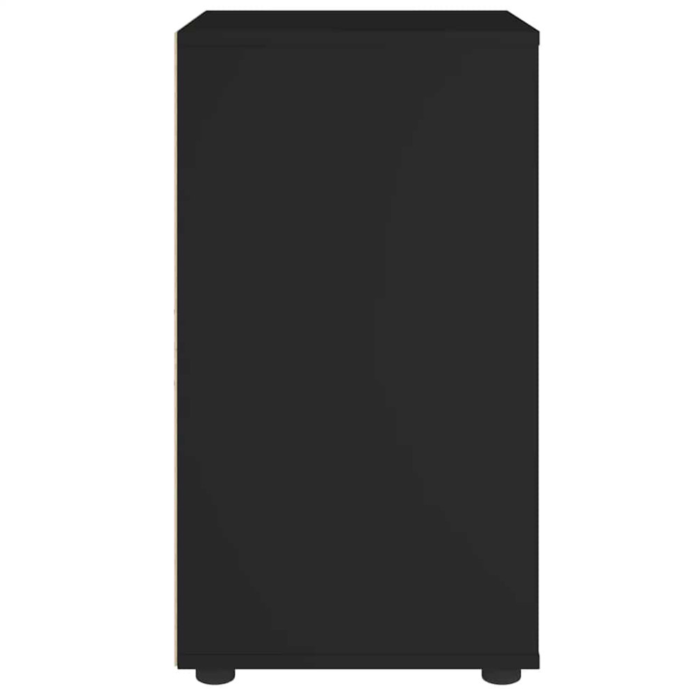 Produktbild för Skänk VISNES svart 60x40x73 cm konstruerat trä