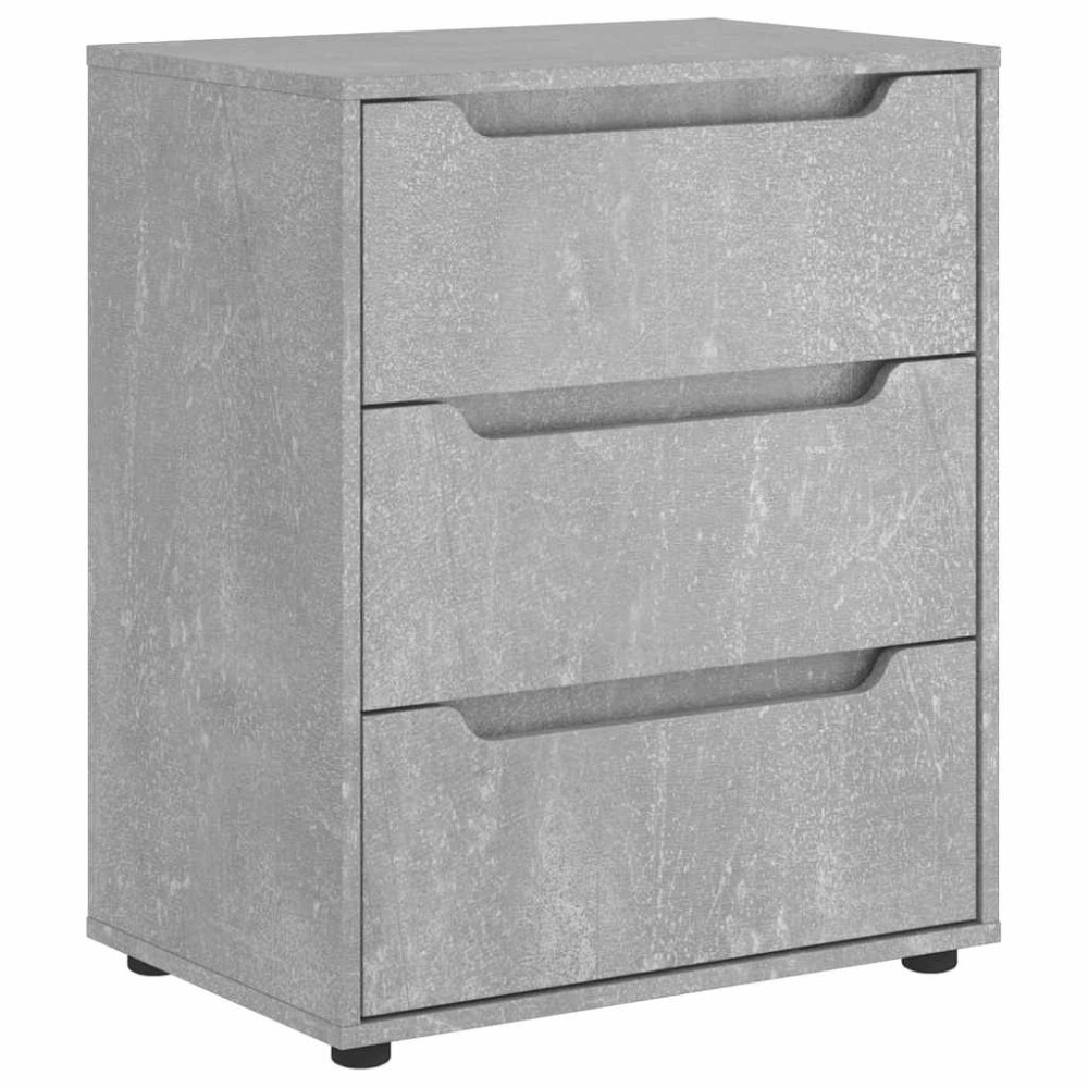Produktbild för Skänk VISNES betonggrå 60x40x73 cm konstruerat trä