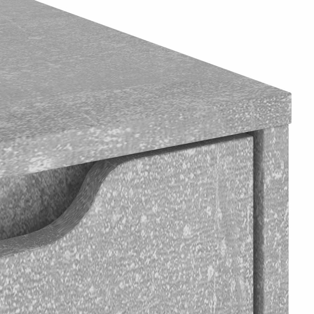 Produktbild för Skänk VISNES betonggrå 60x40x73 cm konstruerat trä