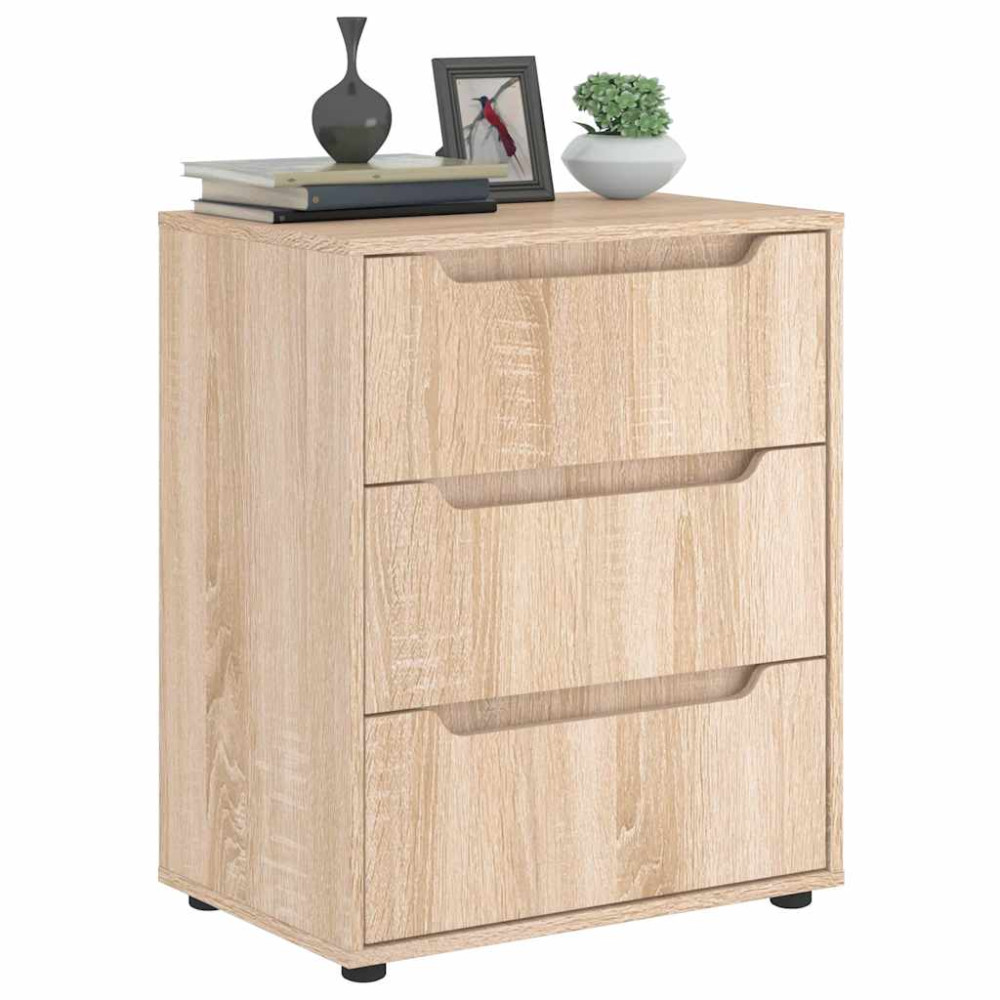 Produktbild för Skänk VISNES Sonoma ek 60x40x73 cm konstruerat trä
