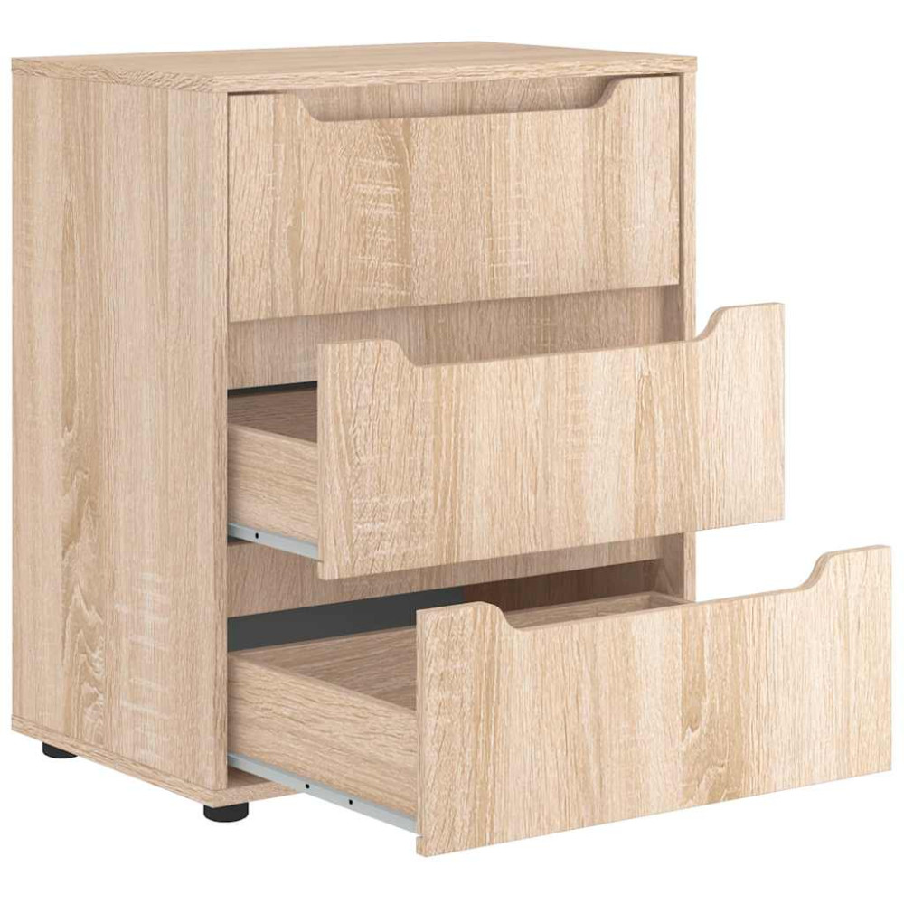 Produktbild för Skänk VISNES Sonoma ek 60x40x73 cm konstruerat trä