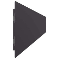 Produktbild för Rabattkanter 10 st svart 10x103 cm kallvalsat stål