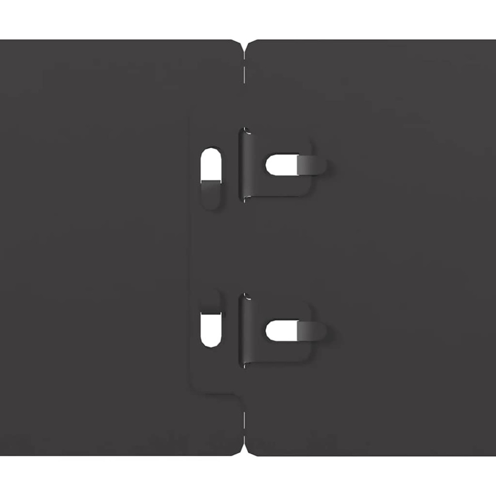 Produktbild för Rabattkanter 10 st svart 10x103 cm kallvalsat stål