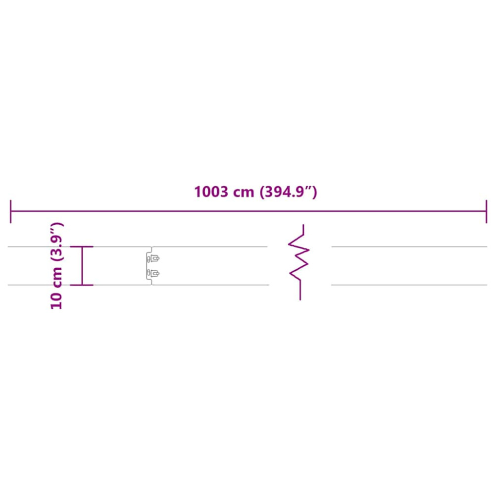 Produktbild för Rabattkanter 10 st svart 10x103 cm kallvalsat stål