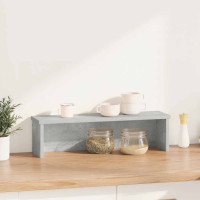 Produktbild för Köksställ stapelbara betong grå 50x15x16 cm konstruerat trä