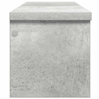 Produktbild för Köksställ stapelbara betong grå 50x15x16 cm konstruerat trä