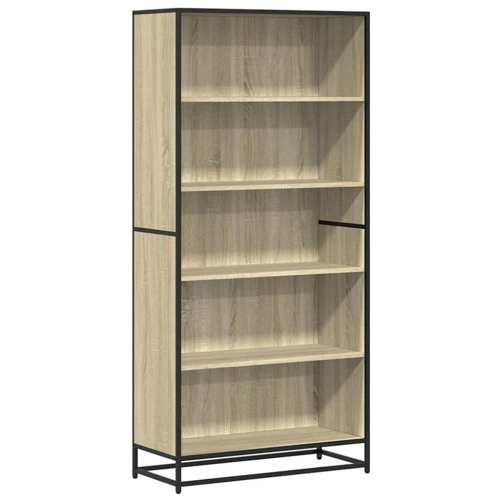 Produktbild för Bokhylla sonoma-ek 80,5x35x170,5 cm konstruerat trä