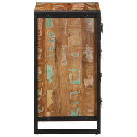 Produktbild för Byrå flerfärgad 40x40x75 cm massivt återvunnet trä