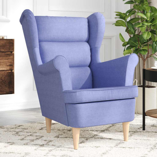 vidaXL Fåtölj Jeans Blå 74x84x100 cm tyg