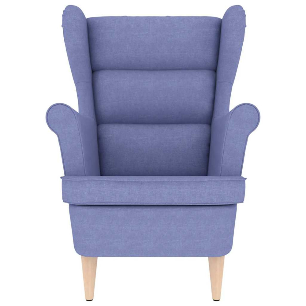 Produktbild för Fåtölj Jeans Blå 74x84x100 cm tyg