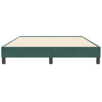 Produktbild för Sängram utan madrass mörkgrön 160x210 cm sammet
