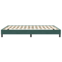 Produktbild för Sängram utan madrass mörkgrön 160x210 cm sammet