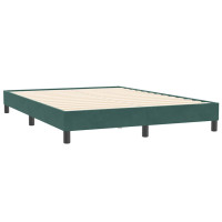 Produktbild för Sängram utan madrass mörkgrön 160x210 cm sammet