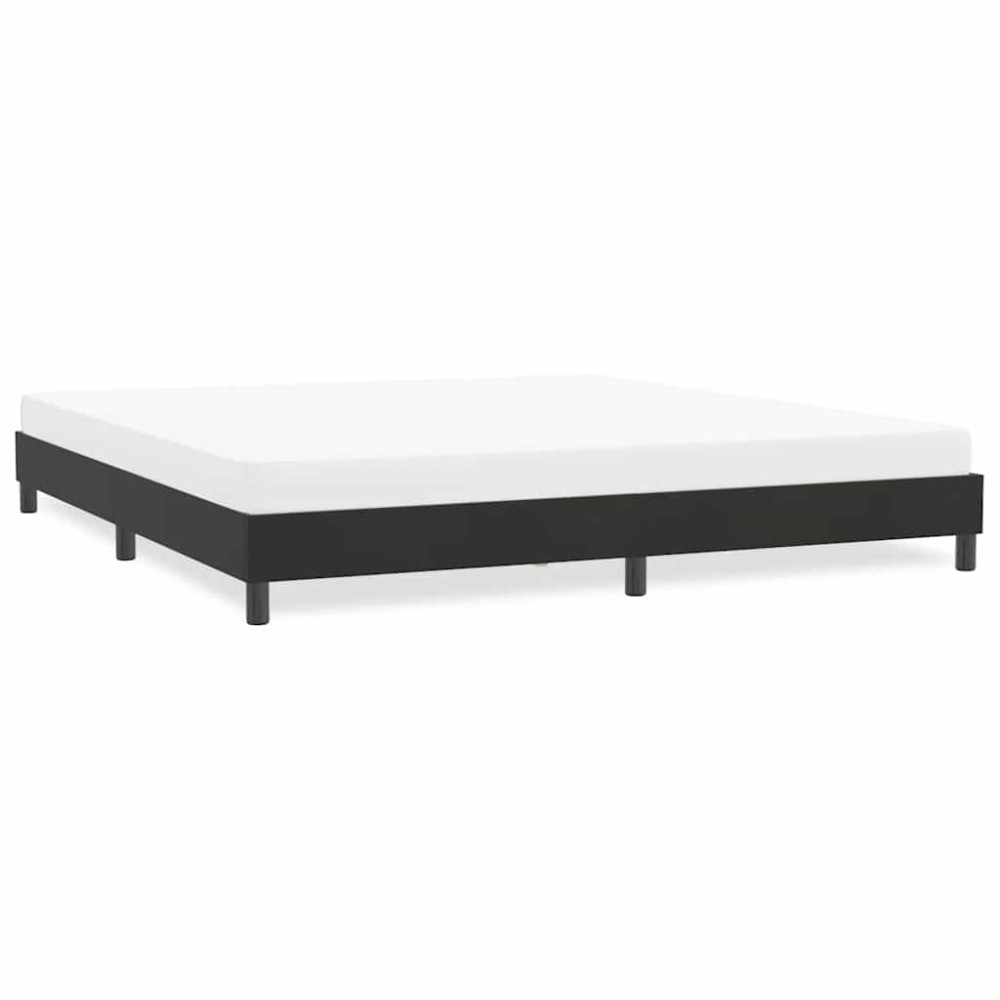 Produktbild för Sängram utan madrass svart 180x210 cm sammet