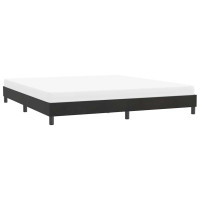 Produktbild för Sängram utan madrass svart 180x210 cm sammet